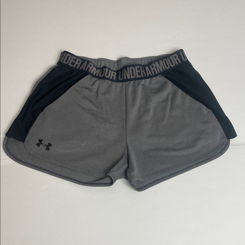 Under Armour Women's Athletic Shorts in Gray and Black